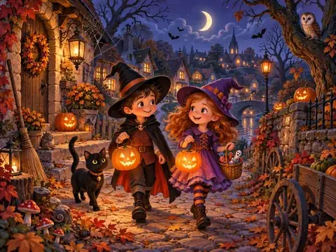 Halloween dans la rue des citrouilles — aperçu du jeu