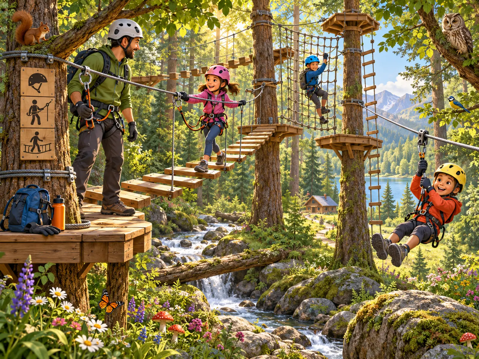 L'aventure entre les arbres — image A