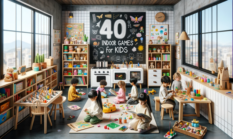 40 Jeux en intérieur pour enfants - Amusement et Développement