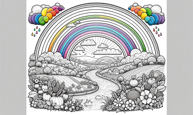 Coloriage Arc en Ciel : 40 Dessins a Imprimer