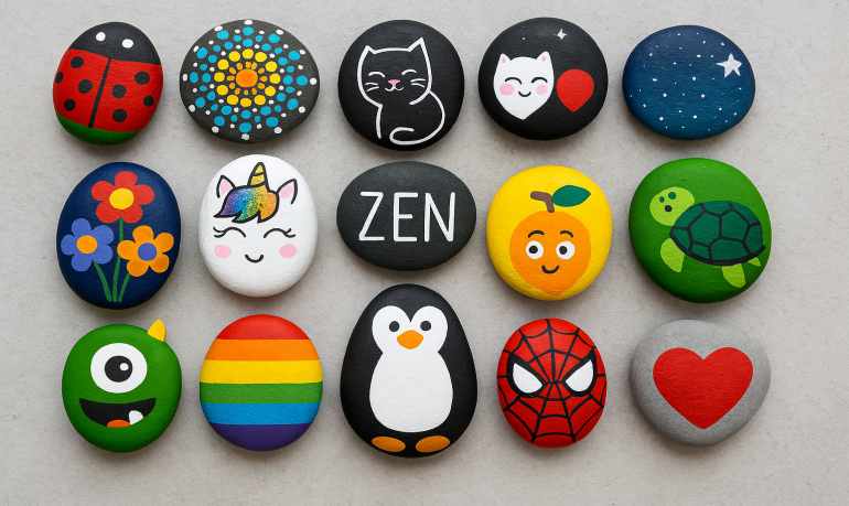 Peinture galet facile : 20 idées pour enfants et adultes