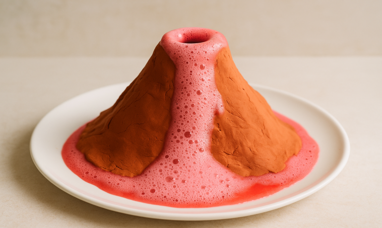 Volcan maison bicarbonate : tuto facile étape par étape