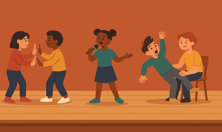 Jeux théâtre impro : 20 idées ludiques et faciles