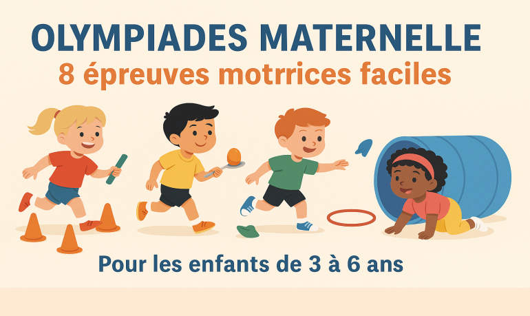 Olympiades maternelle : 8 jeux motricité faciles et rapides