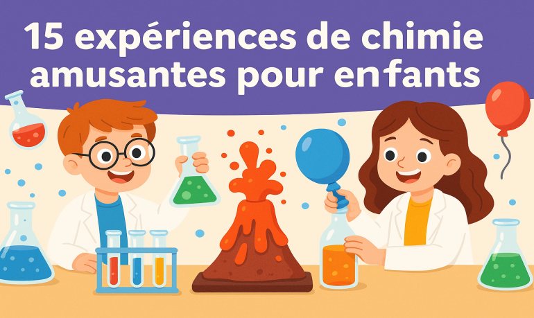 15 expériences de chimie pour enfants à faire à la maison