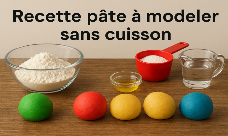 Recette pâte à modeler sans cuisson : facile, naturelle et économique