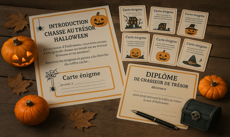 Chasse au trésor Halloween : guide et énigmes à imprimer