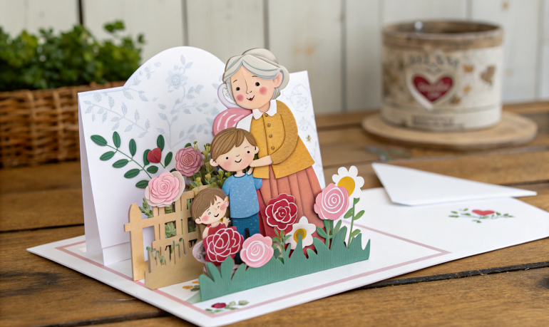 Créer une carte pop-up 3D pour la Fête des grands-mères