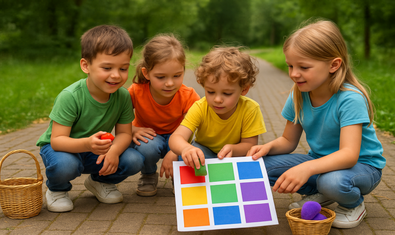 Chasse aux couleurs : Activité pour apprendre les couleurs