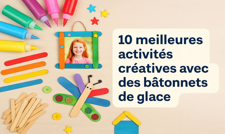 10 idées DIY avec des bâtonnets de glace pour enfants