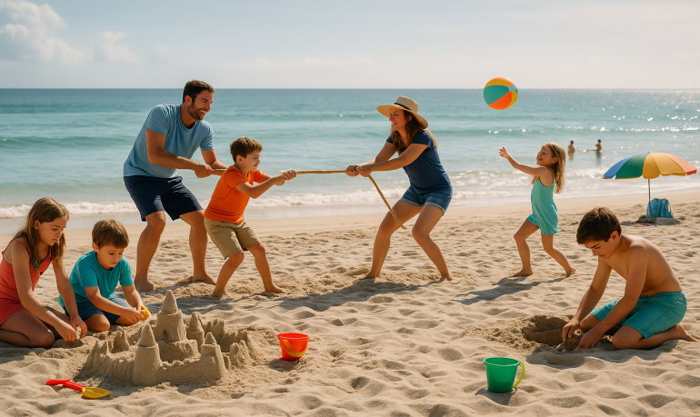 Jeux plage enfants : 15 activités fun à essayer cet été