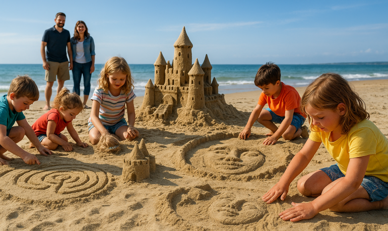 13 jeux de sable faciles à organiser pour enfants