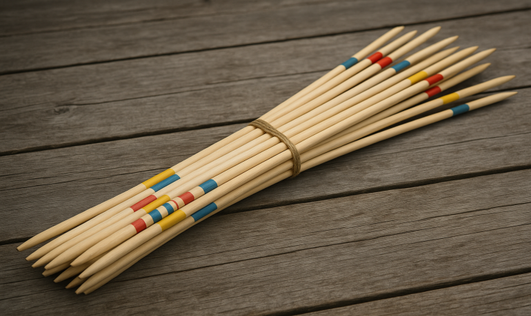 Mikado géant : règles, variantes et fabrication en bois
