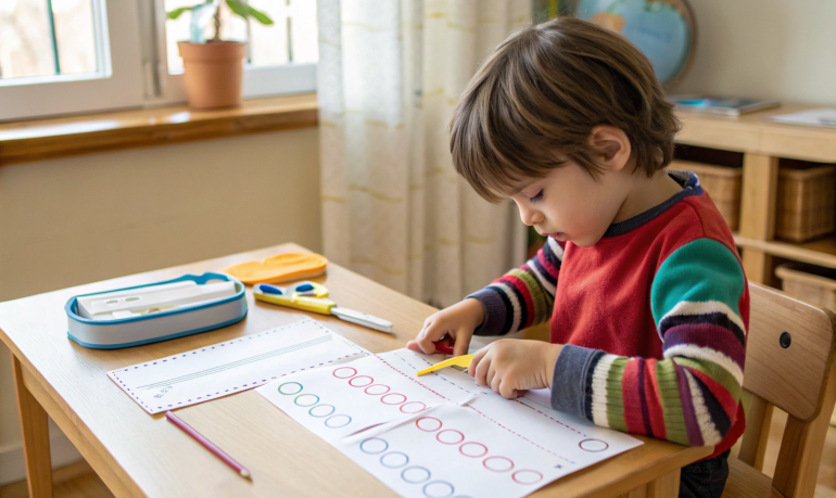 Découpage motricité fine : 20 modèles progressifs enfants