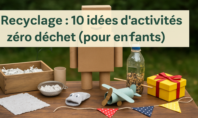 Zéro déchet enfant : 10 bricolages recyclés faciles et fun