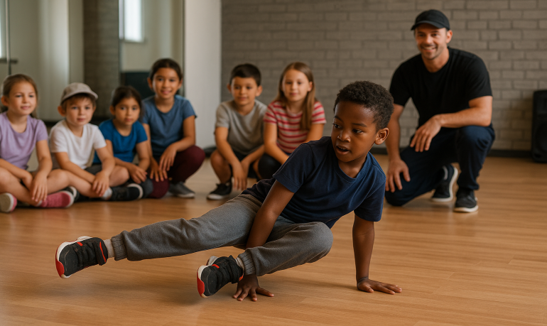 Atelier breakdance pour enfants : idée fun en colo ou centre