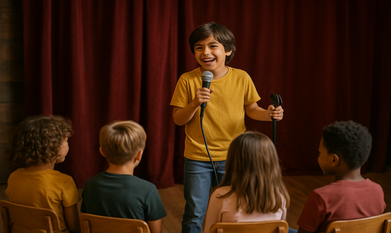 Stand-up enfants : blagues, sketchs et improvisations