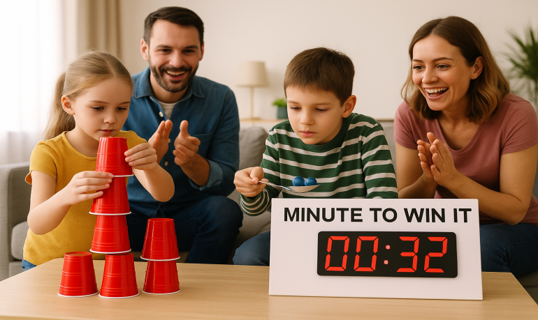 Défi minute : jeux rapides et drôles pour tous âges