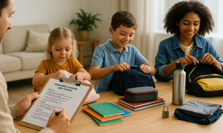 Checklist Rentrée scolaire : de la maternelle au collège