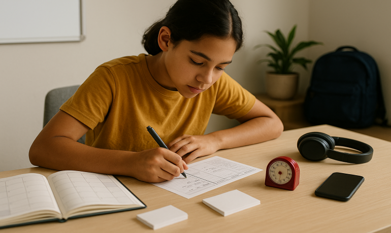Méthodes de travail au collège : agenda, fiches, révisions
