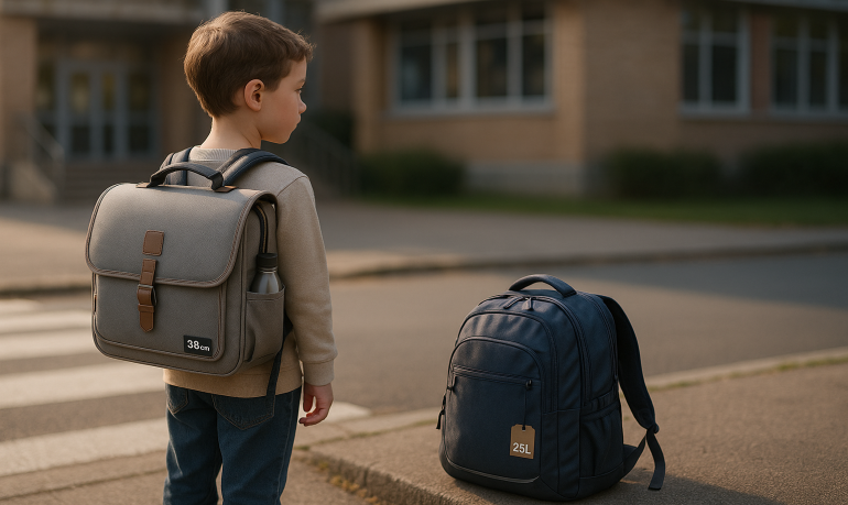 Cartable ou sac à dos : trouver la bonne taille