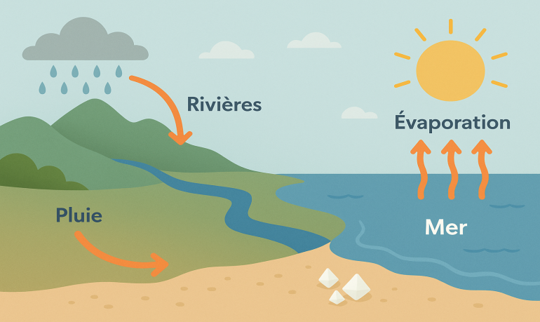 Pourquoi la mer est salée ? Explication pour enfants