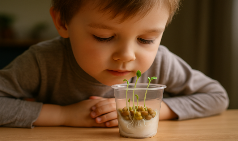 Activité nature enfant : planter une graine et la voir pousser