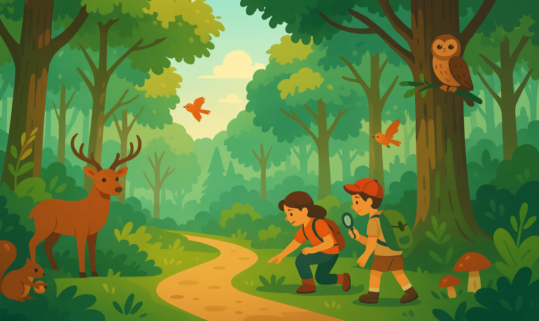 Forêt et biodiversité : explications simples et activités nature enfants