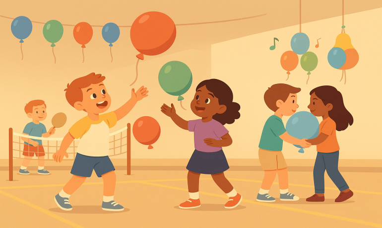 8 jeux avec ballons de baudruche en intérieur