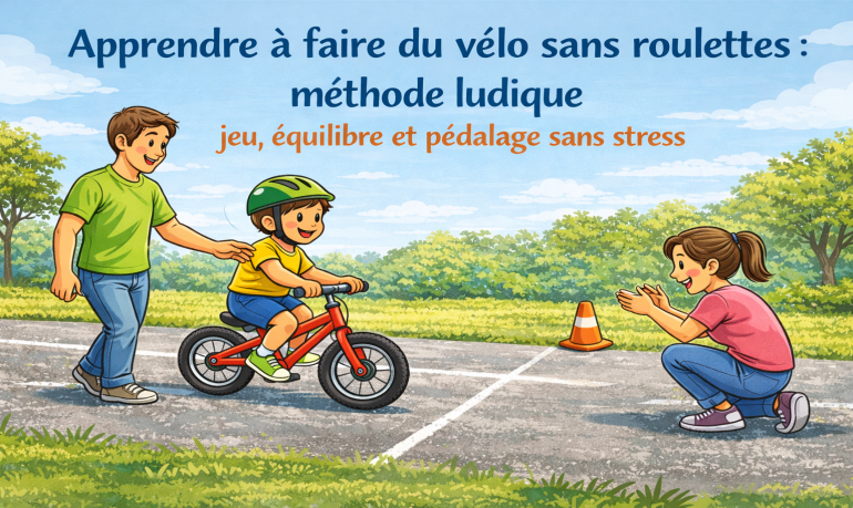 Apprendre vélo sans roulettes : méthode ludique