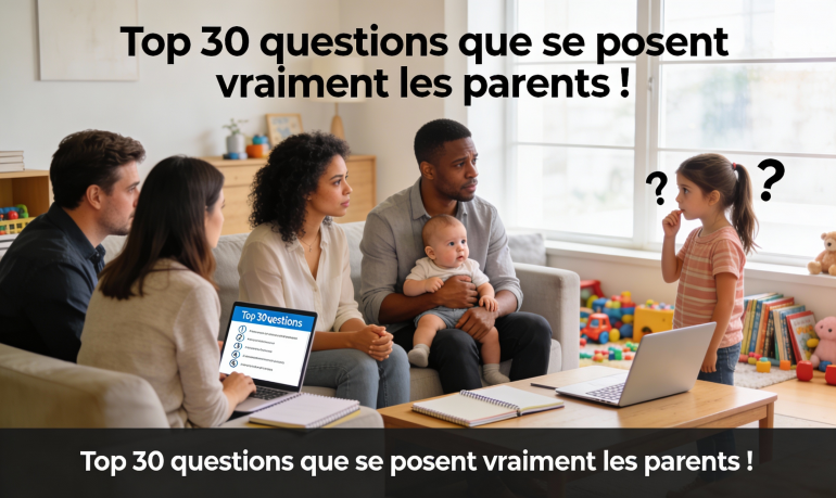 Top 30 questions que se posent vraiment les parents