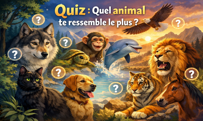 Quiz personnalité : Quel animal te ressemble le plus ?
