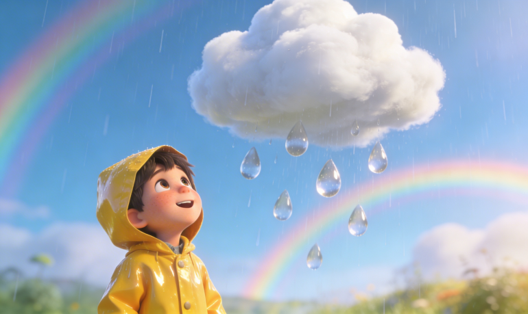 Pourquoi la pluie tombe en gouttes ? Le guide pour enfants