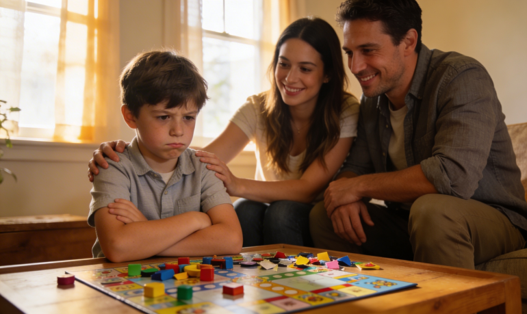 Enfant qui veut tout gagner : réagir face aux crises