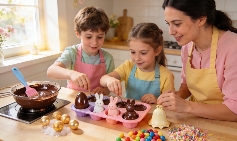 Recette chocolat Pâques enfants : l'atelier maison parfait