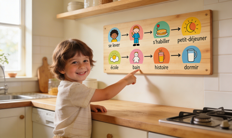 Tableau de routine enfant : créer le vôtre en 4 étapes