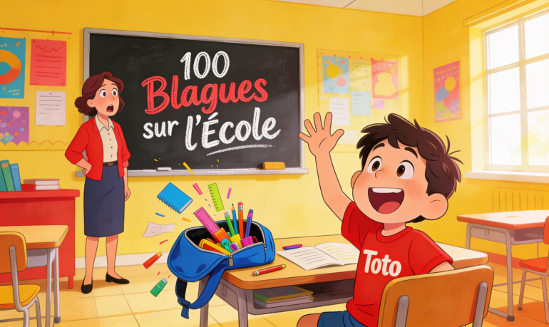 100 blagues sur l'école pour enfants de 6 à 12 ans