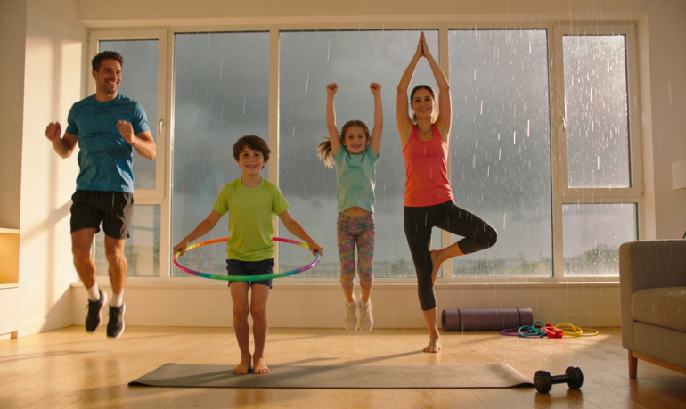 Que faire quand il pleut ? 30 activités physiques