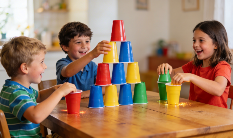 Jeux avec des gobelets : 20 idées fun dès 3 ans