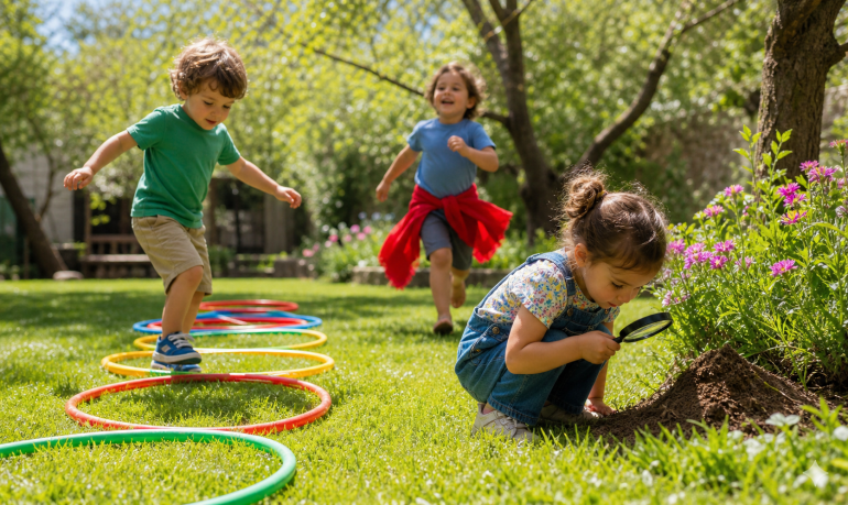 Jeux extérieur 3-5 ans : 25 idées prêtes en 2 minutes