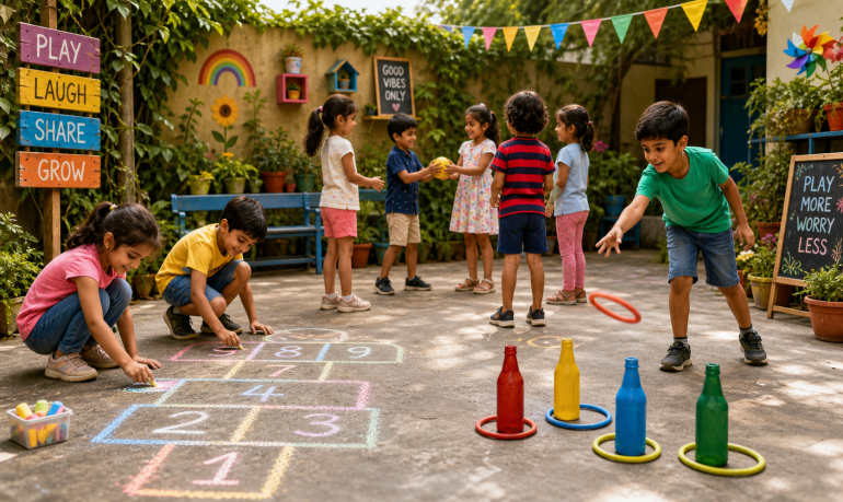 Jeux d'extérieur petits espaces : 20 idées testées