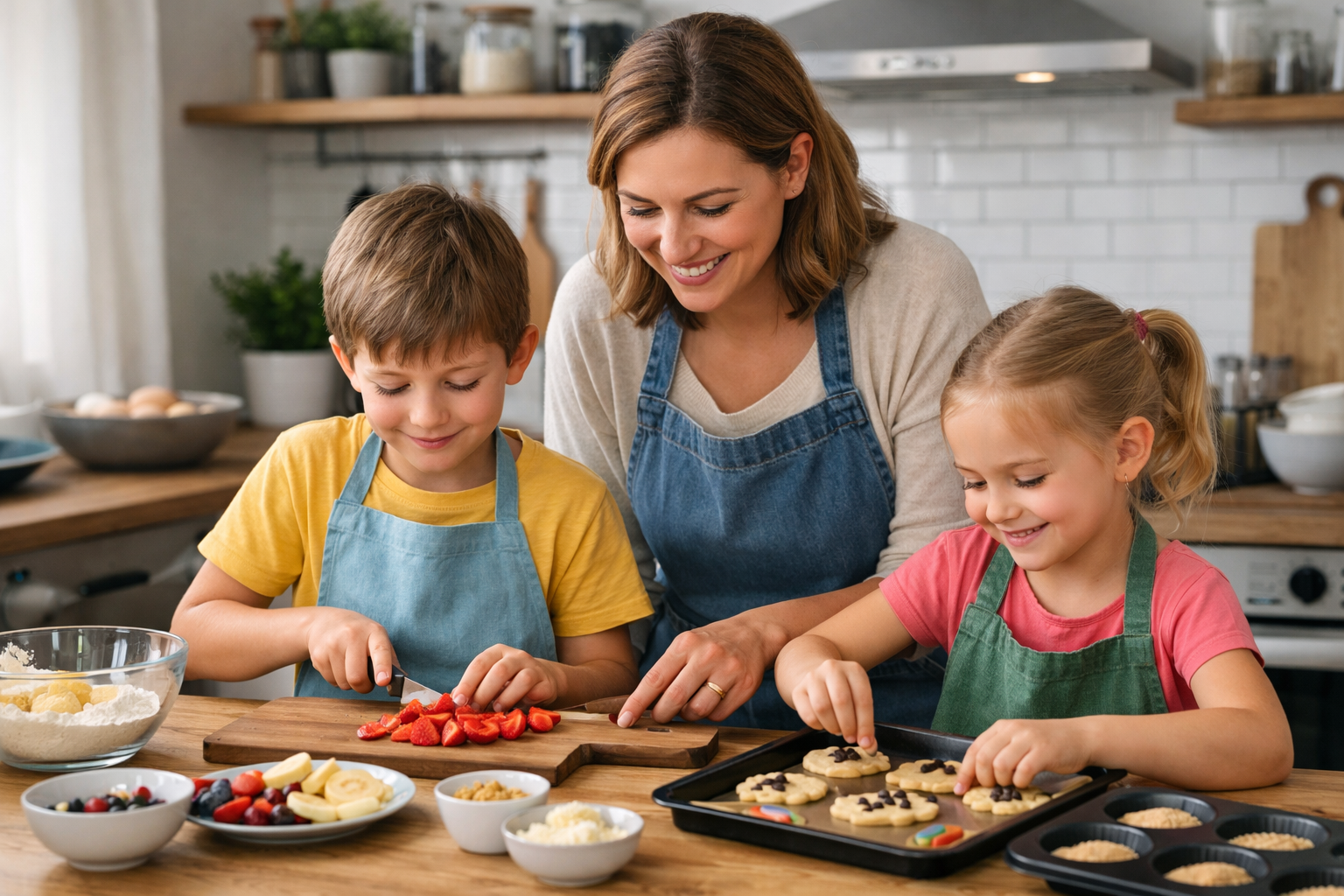 Cuisiner avec les enfants : recettes simples et ludiques