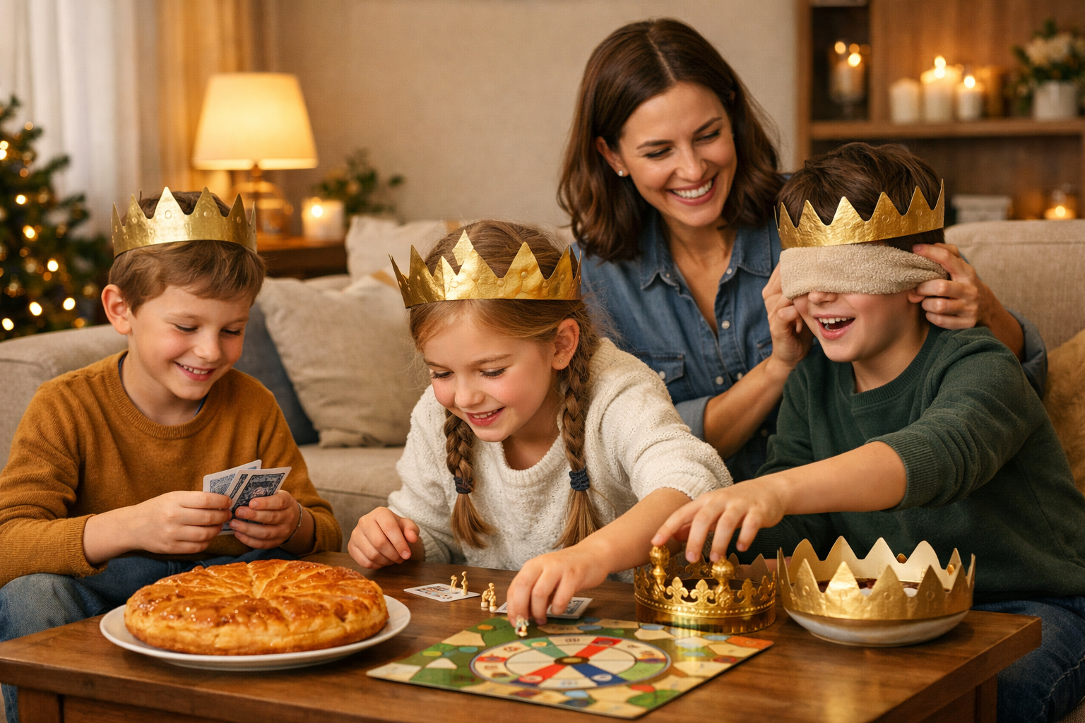Jeux d'Épiphanie : animer la Galette des Rois en famille