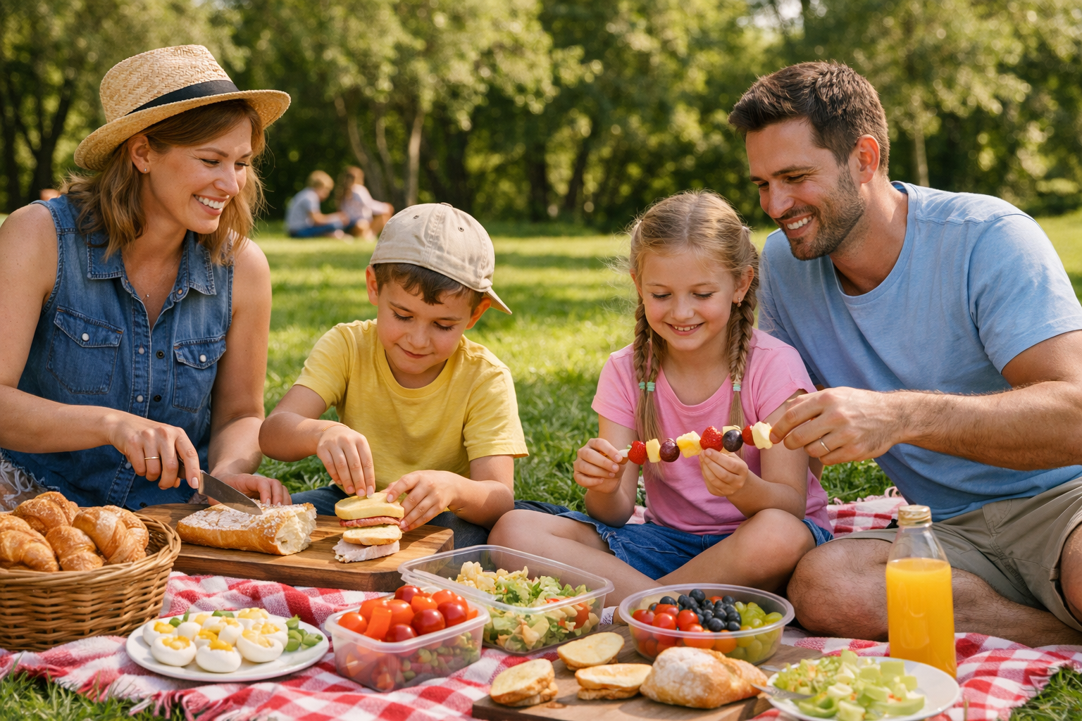 15 idées de pique-nique faciles à préparer avec enfants