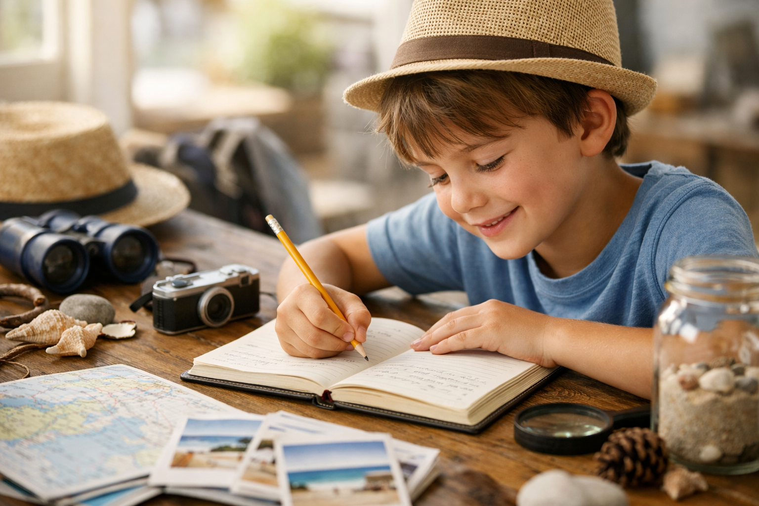 Journal de vacances enfant : 15 idées pour l'été