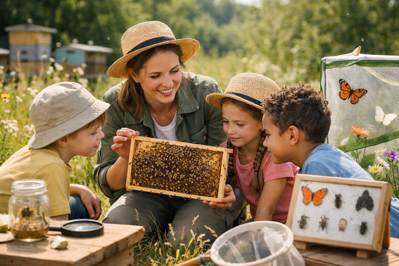10 activités abeilles pour enfants à faire avec papillons
