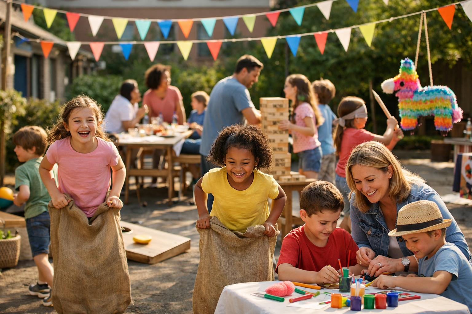 Fête des voisins avec enfants : 15 animations faciles