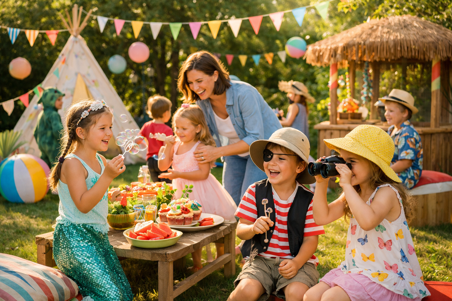 Organiser une fête d'été pour enfants : 20 thèmes faciles