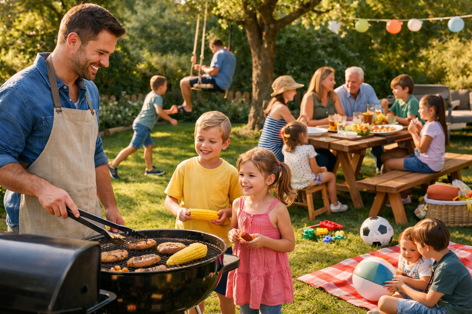 15 activités pour un barbecue en famille avec enfants