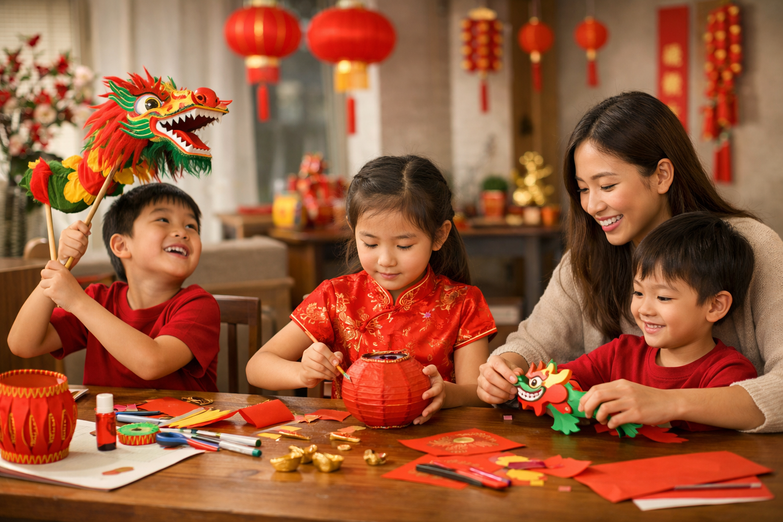 Activités nouvel an chinois pour enfants : dragons et jeux